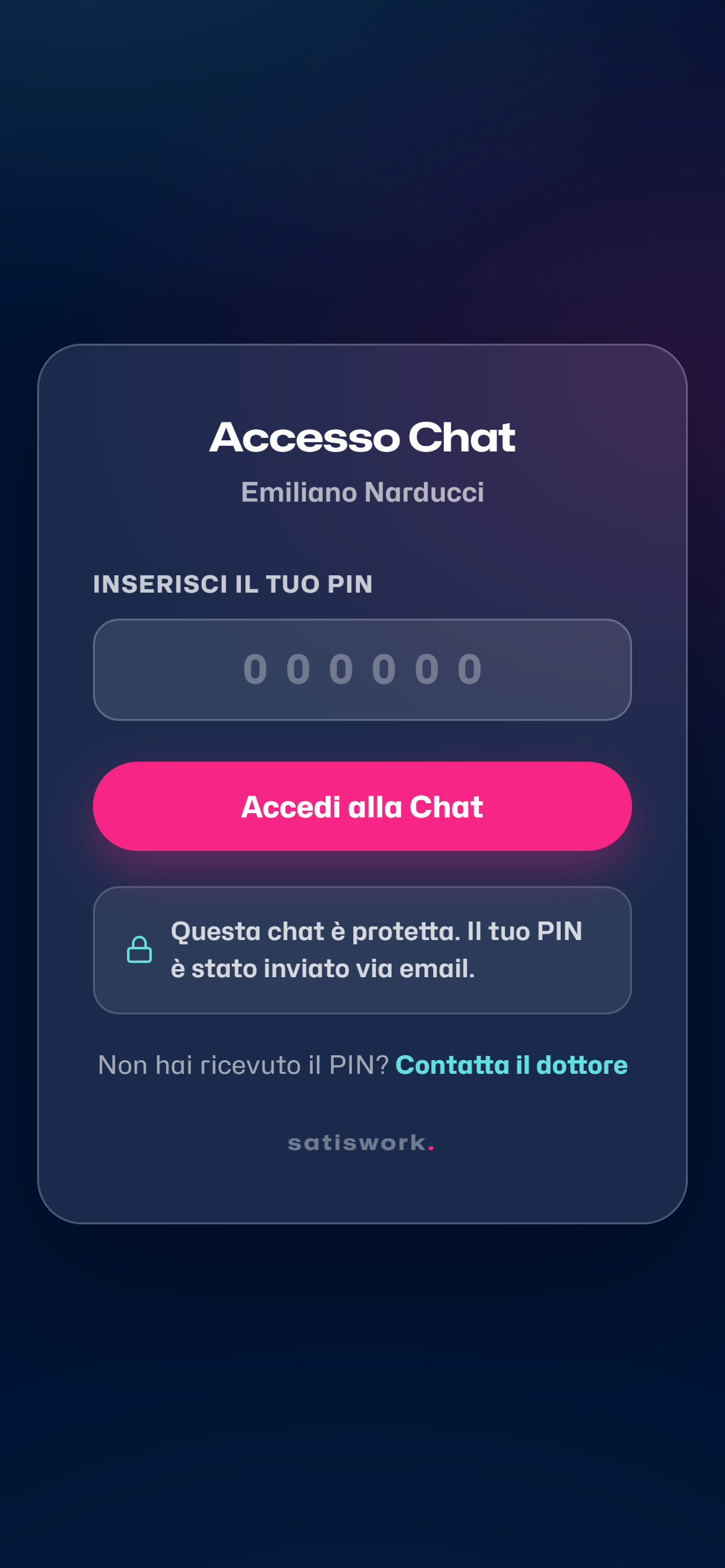 L'accesso al portale del paziente con PIN